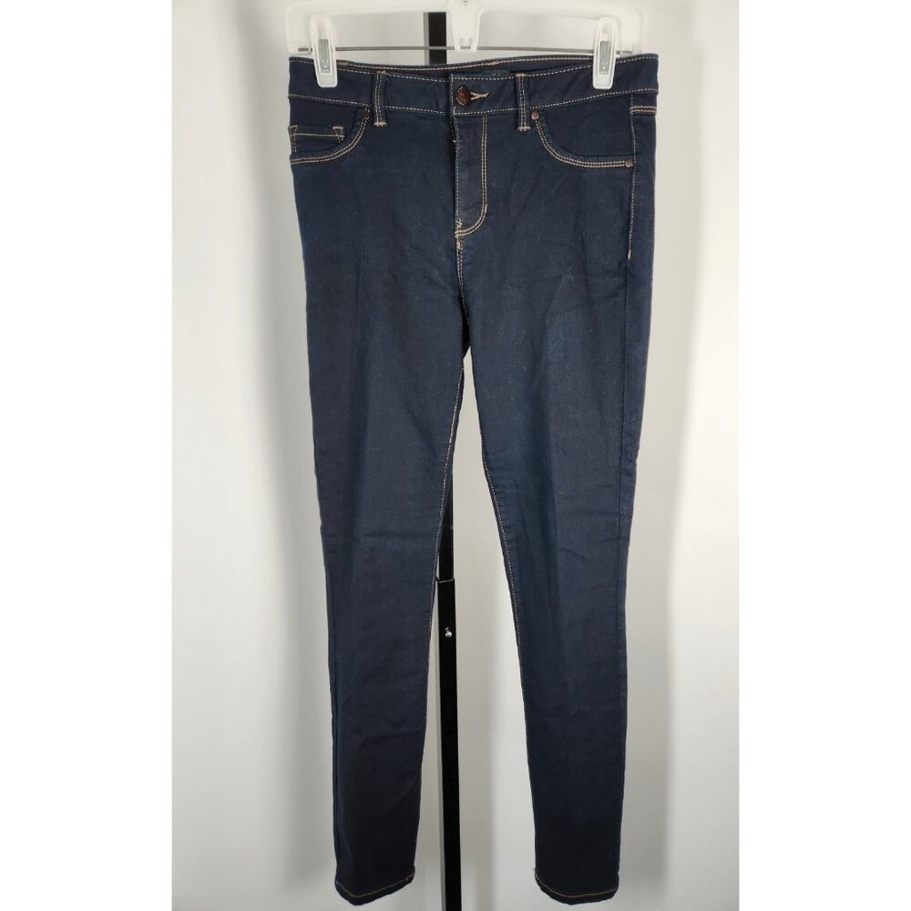 D. Jeans Womens Blue Dark Wash Classic Straight Ankle Jean Mid Rise - SZ 6